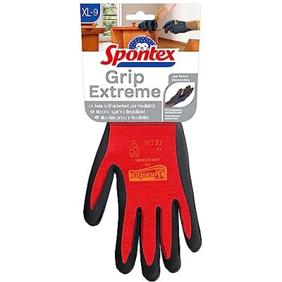 Spontex Grip Extreme Paire de gants de travail en mousse nitrile selon la norme EN 388, légers et flexibles, taille XL Spontex Grip Extreme Paire de gants de travail en mousse nitrile selon la norme EN 388, légers et flexibles, taille XL