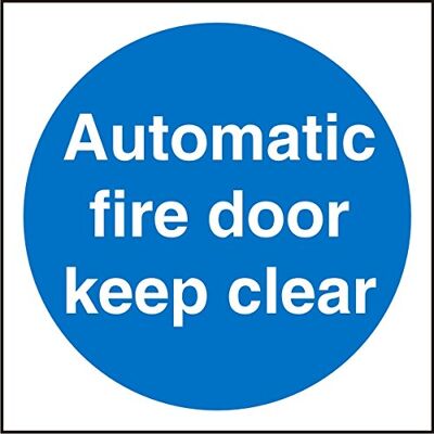 SECO Panneau auto-adhésif en vinyle pour porte coupe-feu, 100 mm x 100 mm SECO Panneau auto-adhésif en vinyle pour porte coupe-feu, 100 mm x 100 mm
