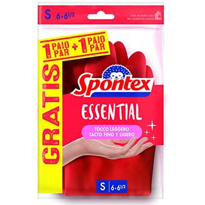 Spontex Gants Essential Latex de petite taille (6-6 1/2) Spontex Gants Essential Latex de petite taille (6-6 1/2)