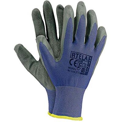 REIS RTELA_NS11 Lot de 12 gants de protection Bleu/gris Taille 11 REIS RTELA_NS11 Lot de 12 gants de protection Bleu/gris Taille 11