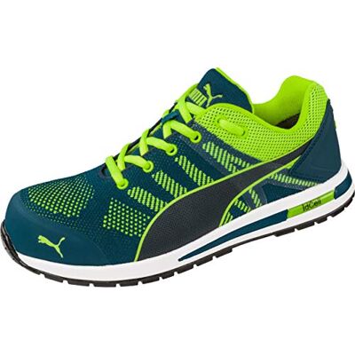 PUMA Safety Elevate Chaussures de travail basses en tricot S1P ESD HRO SRC avec capuchon en fibre de verre anti-crevaison antidérapant résistant à la chaleur sans métal pour homme, Vert Giallo, 43 EU PUMA Safety Elevate Chaussures de travail basses en tricot S1P ESD HRO SRC avec capuchon en fibre de verre anti-crevaison antidérapant résistant à la chaleur sans métal pour homme, Vert Giallo, 43 EU