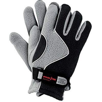 REIS Rpoltrian_Bjs8 Lot de 12 gants de protection Noir/gris clair Taille 8 REIS Rpoltrian_Bjs8 Lot de 12 gants de protection Noir/gris clair Taille 8