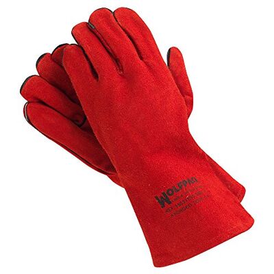 WOLFPACK LINEA PROFESIONAL Wolfpack 15031150 Gants de soudeur épais Taille L Rouge WOLFPACK LINEA PROFESIONAL Wolfpack 15031150 Gants de soudeur épais Taille L Rouge
