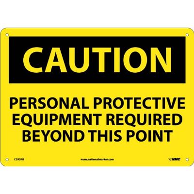 NMC C395RB Panneau OSHA « Caution Personal Protective EQUIPMENT REQUIRED BEYOND THIS POINT », 35,6 cm de large x 25,4 cm de haut, plastique rigide, noir sur jaune NMC C395RB Panneau OSHA « Caution Personal Protective EQUIPMENT REQUIRED BEYOND THIS POINT », 35,6 cm de large x 25,4 cm de haut, plastique rigide, noir sur jaune