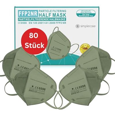 s simplecase SIMPLECASE Lot de 40 masques FFP2 certifiés CE par l'organisme officiel CE 0598 Masque de protection respiratoire avec filtre à particules s simplecase SIMPLECASE Lot de 40 masques FFP2 certifiés CE par l'organisme officiel CE 0598 Masque de protection respiratoire avec filtre à particules