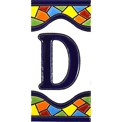 ART Écriteaux avec numéros et lettres. Carreaux de céramique polychromée, peints à la main dans technique corde sèche (cuerda seca) pour plaques avec numéros, noms, directions et signalisation. Un texte personnalisable. Dessin MOSAICO MEDIANO 10,9 cm x 5, ART Écriteaux avec numéros et lettres. Carreaux de céramique polychromée, peints à la main dans technique corde sèche (cuerda seca) pour plaques avec numéros, noms, directions et signalisation. Un texte personnalisable. Dessin MOSAICO MEDIANO 10,9 cm x 5,