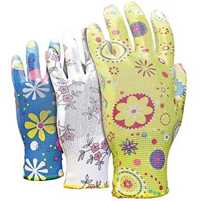 REIS Rgarden-Pu_8 Lot de 12 gants de protection Couleurs mélangées 8 tailles REIS Rgarden-Pu_8 Lot de 12 gants de protection Couleurs mélangées 8 tailles