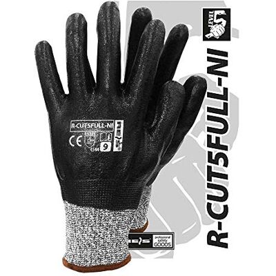 REIS R-CUT5FULL-Ni_10 Lot de 12 gants de protection Niveau 5 Noir/blanc/noir Taille 10 REIS R-CUT5FULL-Ni_10 Lot de 12 gants de protection Niveau 5 Noir/blanc/noir Taille 10
