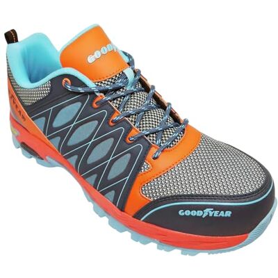 Goodyear Gyshu1503, Chaussures de sécurité homme, Orange Bleu, 46 EU Goodyear Gyshu1503, Chaussures de sécurité homme, Orange Bleu, 46 EU