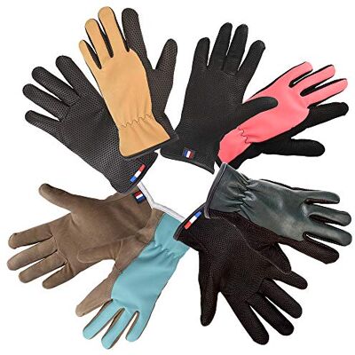 Rostaing Gants de Jardinage 100% Cuir Éco-Conçus En France Couleur Aléatoire Frenchie Taille 07 Rostaing Gants de Jardinage 100% Cuir Éco-Conçus En France Couleur Aléatoire Frenchie Taille 07