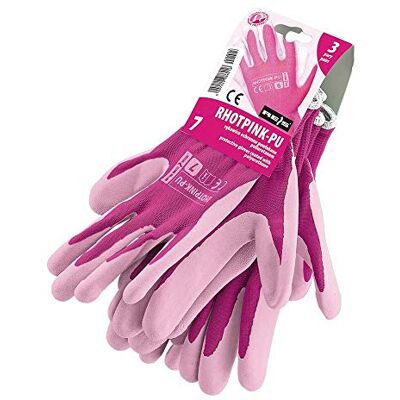 REIS Rhotpink-Pu_Rw8 Lot de 12 gants de protection Rose Blanc Taille 8 REIS Rhotpink-Pu_Rw8 Lot de 12 gants de protection Rose Blanc Taille 8