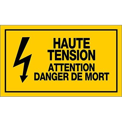 NOVAP Panneau Haute tension attention danger de mort 330X200 Mm Rigide NOVAP Panneau Haute tension attention danger de mort 330X200 Mm Rigide