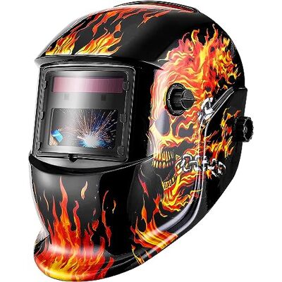 DEKO Masque de soudage à obscurcissement automatique, casque de soudeur auto-assombrissant aux couleurs fidèles et à énergie solaire DEKO Masque de soudage à obscurcissement automatique, casque de soudeur auto-assombrissant aux couleurs fidèles et à énergie solaire