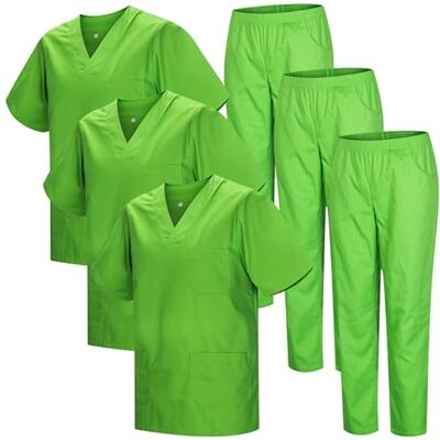 MISEMIYA Pack * 3 Pcs Uniforme Sanitario Unisex UNIFORMES SANITARIOS MÉDICOS CONJUNTOS SANITARIOS 3-817-8312 3XL, Verde Manzana 22 MISEMIYA Pack * 3 Pcs Uniforme Sanitario Unisex UNIFORMES SANITARIOS MÉDICOS CONJUNTOS SANITARIOS 3-817-8312 3XL, Verde Manzana 22