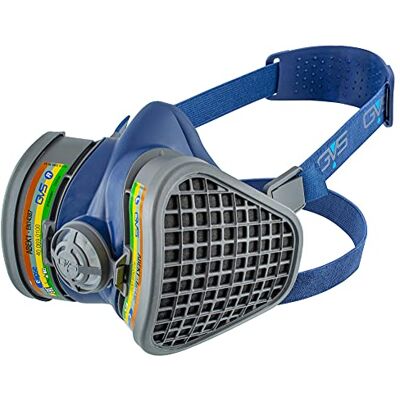 GVS Masque Elipse SPR487 avec filtres ABEK1 pour plusieurs gaz et vapeurs, S/M GVS Masque Elipse SPR487 avec filtres ABEK1 pour plusieurs gaz et vapeurs, S/M