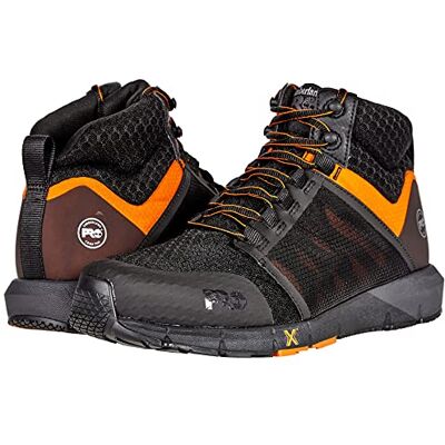 Timberland PRO Men's Radius Mid Composite Safety Toe Athletic Industrial Work Shoe, Black/Orange, 13 Timberland PRO Men's Radius Mid Composite Safety Toe Athletic Industrial Work Shoe, Black/Orange, 13