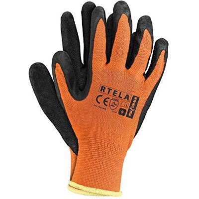 REIS RTELA_PB11 Lot de 12 gants de protection Orange/noir Taille 11 REIS RTELA_PB11 Lot de 12 gants de protection Orange/noir Taille 11