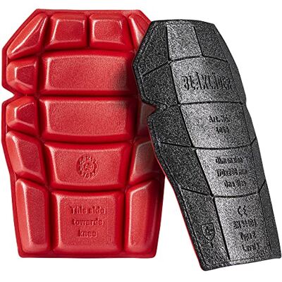 BLÅKLÄDER Blaklader 40581203 KNEE PADS, noir/rouge, taille unique BLÅKLÄDER Blaklader 40581203 KNEE PADS, noir/rouge, taille unique