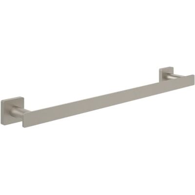 Villeroy & Boch Elements Striking Porte-serviettes de salle de bain, pour montage mural, en laiton, carré, longueur 495 mm, nickel brossé mat Villeroy & Boch Elements Striking Porte-serviettes de salle de bain, pour montage mural, en laiton, carré, longueur 495 mm, nickel brossé mat