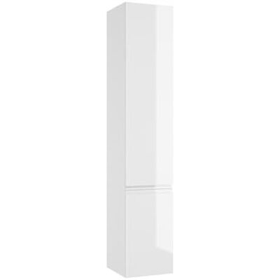 Deftrans . DomoDomo Armoire de salle de bain à suspendre Blanc brillant 30 cm de large (157 x 30 x 28 cm) Meuble de salle de bain étroit avec 2 portes et 4 étagères, porte gauche/droite, MDF Deftrans . DomoDomo Armoire de salle de bain à suspendre Blanc brillant 30 cm de large (157 x 30 x 28 cm) Meuble de salle de bain étroit avec 2 portes et 4 étagères, porte gauche/droite, MDF