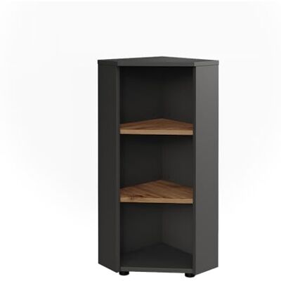 Vicco Armoire d'angle "Irma", Anthracite/Chêne doré, 33x81cm Vicco Armoire d'angle "Irma", Anthracite/Chêne doré, 33x81cm