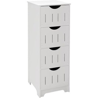 LANTUS Meuble de Salle de Bain, Étagère de Rangement, Placard Haut,Support pour Papiers Toilettes, Colonne, Armoire de Salle de Bain, 30 * 30 * 82cm-Blanc LANTUS Meuble de Salle de Bain, Étagère de Rangement, Placard Haut,Support pour Papiers Toilettes, Colonne, Armoire de Salle de Bain, 30 * 30 * 82cm-Blanc
