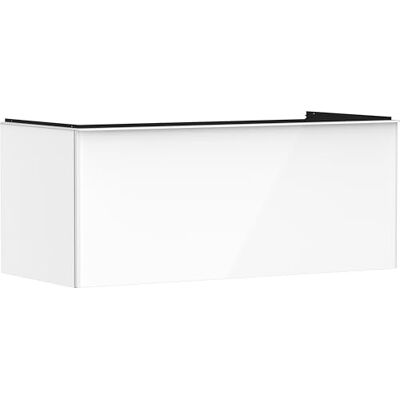 Hansgrohe Xelu Q 5406 Meuble sous lavabo 1180 x 550 1 tiroir, pour consoles avec lavabo à poser, poli, couleur : meuble blanc brillant/poignée blanc mat Hansgrohe Xelu Q 5406 Meuble sous lavabo 1180 x 550 1 tiroir, pour consoles avec lavabo à poser, poli, couleur : meuble blanc brillant/poignée blanc mat