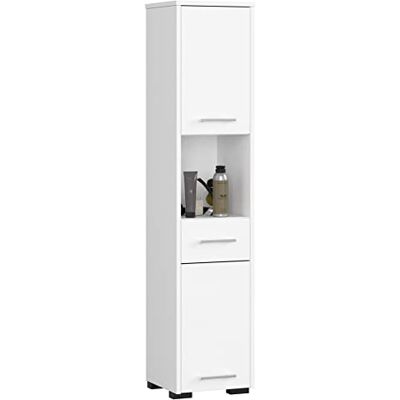 AKORD Armoire haute de salle de bain 2D1SZ1WN 30 x 140 x 30 cm (l x H x P) Poids 25 kg 2 étagères avec portes (haut et bas) 1 tiroir, 1 compartiment ouvert comme armoire suspendue AKORD Armoire haute de salle de bain 2D1SZ1WN 30 x 140 x 30 cm (l x H x P) Poids 25 kg 2 étagères avec portes (haut et bas) 1 tiroir, 1 compartiment ouvert comme armoire suspendue
