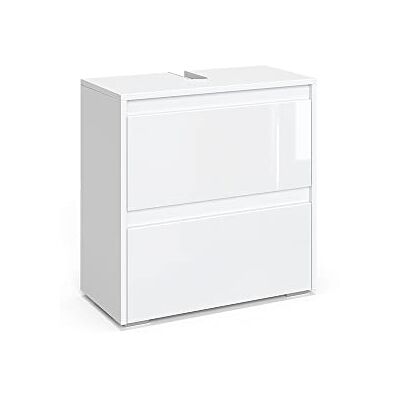 Vicco Meuble sous vasque simple "Majest", Blanc Brillant, 60.2x62.1cm Vicco Meuble sous vasque simple "Majest", Blanc Brillant, 60.2x62.1cm