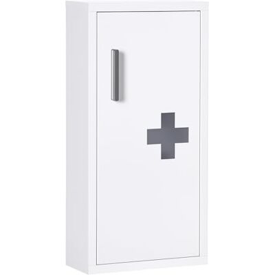 kleankin Armoire à Pharmacie Armoire à médicaments Murale 2 étagères 3 Niveaux avec Porte aimantée métal 30 x 12 x 60 cm Blanc kleankin Armoire à Pharmacie Armoire à médicaments Murale 2 étagères 3 Niveaux avec Porte aimantée métal 30 x 12 x 60 cm Blanc