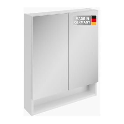 Fackelmann Easy Armoire à miroir 60 cm Design intemporel Grand espace de rangement pour accessoires de salle de bain Élégante et peu encombrante Fabriquée en Allemagne Blanc Fackelmann Easy Armoire à miroir 60 cm Design intemporel Grand espace de rangement pour accessoires de salle de bain Élégante et peu encombrante Fabriquée en Allemagne Blanc