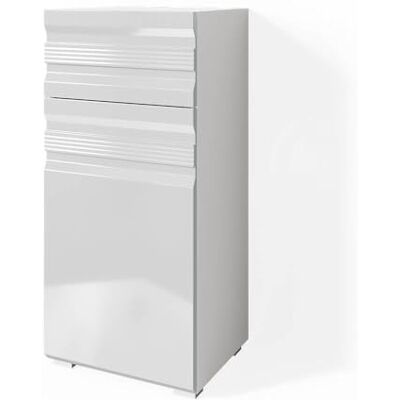Vicco Meuble salle de bain "Fredd", Blanc Haute brillance, 36.4x79cm Vicco Meuble salle de bain "Fredd", Blanc Haute brillance, 36.4x79cm