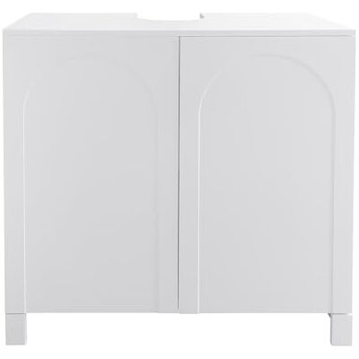 Box and Beyond Meuble sous Lavabo 80 x 40 x 80 cm Bois Blanc 2 Portes Salle de Bain, Lavabo, Evier, Vasque Style Moderne Box and Beyond Meuble sous Lavabo 80 x 40 x 80 cm Bois Blanc 2 Portes Salle de Bain, Lavabo, Evier, Vasque Style Moderne