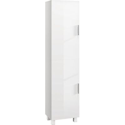 HOMCOM Armoire Salle de Bain Haute Colonne 40 x 30 x 167,5 cm Blanc Meuble de Rangement avec 2 Portes Brillants, Étagères Réglables, Style Moderne, Meuble Étroit pour Toilette, Petits Espaces HOMCOM Armoire Salle de Bain Haute Colonne 40 x 30 x 167,5 cm Blanc Meuble de Rangement avec 2 Portes Brillants, Étagères Réglables, Style Moderne, Meuble Étroit pour Toilette, Petits Espaces