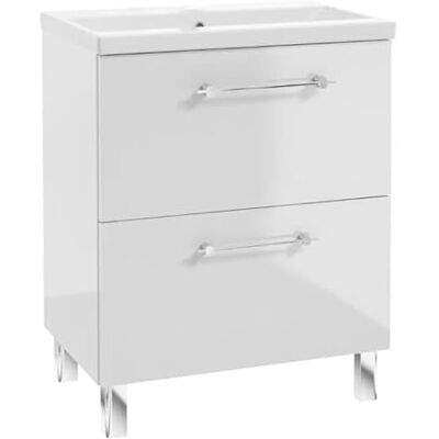 Deftrans . Meuble sous lavabo 80 cm debout Lavabo avec meuble bas blanc brillant Meuble de salle de bain avec meuble bas et tiroirs Meuble de salle de bain pour salles de bains modernes 80 x Deftrans . Meuble sous lavabo 80 cm debout Lavabo avec meuble bas blanc brillant Meuble de salle de bain avec meuble bas et tiroirs Meuble de salle de bain pour salles de bains modernes 80 x
