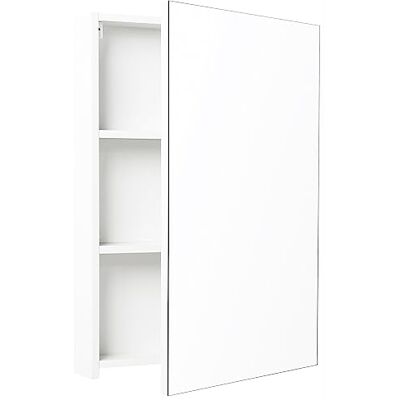 Deftrans . Domodomo Armoire de salle de bain Montage mural Blanche Avec miroir réfléchissant 3 étagères Meuble de salle de bain (60 cm) Deftrans . Domodomo Armoire de salle de bain Montage mural Blanche Avec miroir réfléchissant 3 étagères Meuble de salle de bain (60 cm)