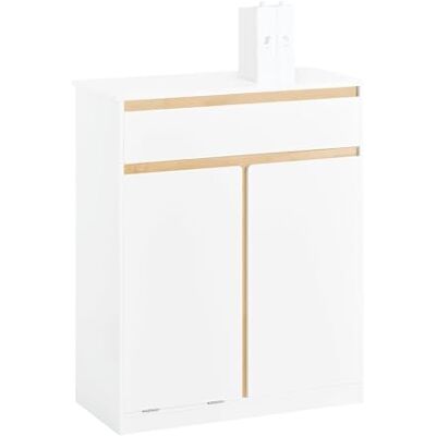 SoBuy Meuble Bas de Salle de Bain avec Bac à Linge Amovible Armoire Commode pour Salle de Bain Armoire Toilette avec 1 Tiroir et 1 Panier, 71x33x85 cm, Blanc, BZR79-W SoBuy Meuble Bas de Salle de Bain avec Bac à Linge Amovible Armoire Commode pour Salle de Bain Armoire Toilette avec 1 Tiroir et 1 Panier, 71x33x85 cm, Blanc, BZR79-W