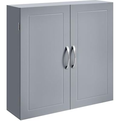 VASAGLE BBC320P36 Armoire Murale de Salle de Bain avec étagères réglables Gris Tourterelle 18 x 60 x 60 cm VASAGLE BBC320P36 Armoire Murale de Salle de Bain avec étagères réglables Gris Tourterelle 18 x 60 x 60 cm