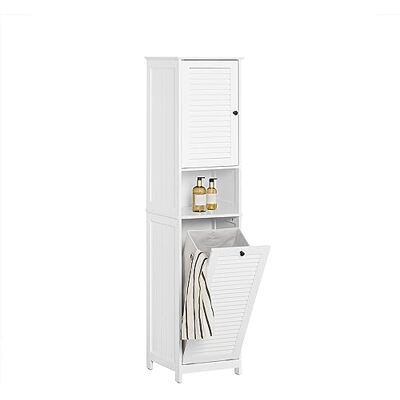 SoBuy Meuble Colonne avec Panier à Linge – Armoire de Salle de Bain Rangement Étroit Étagère de Salle de Bain Petit Meuble WC Placard Blanc 40x170x38 cm BZR124-W SoBuy Meuble Colonne avec Panier à Linge – Armoire de Salle de Bain Rangement Étroit Étagère de Salle de Bain Petit Meuble WC Placard Blanc 40x170x38 cm BZR124-W