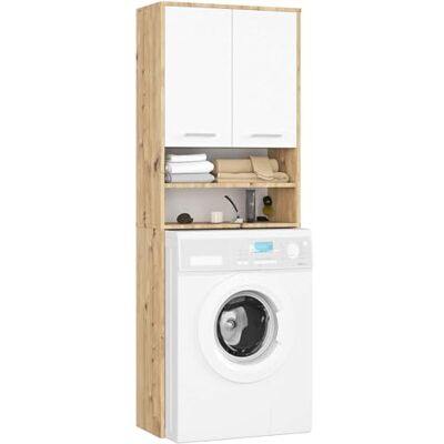 AKORD armoire transformable pour machine à laver FIN 64 cm avec 2 portes 64 x 180 x 30 cm Poids 29,50 kg AKORD armoire transformable pour machine à laver FIN 64 cm avec 2 portes 64 x 180 x 30 cm Poids 29,50 kg