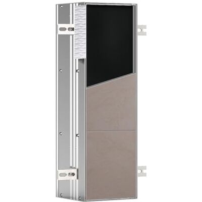 Emco Asis Plus Module WC encastré avec porte-papier toilette, armoire de salle de bain pour espace de rangement invisible, armoire haute avec fonction Push to Open et 3 compartiments, charnière de Emco Asis Plus Module WC encastré avec porte-papier toilette, armoire de salle de bain pour espace de rangement invisible, armoire haute avec fonction Push to Open et 3 compartiments, charnière de
