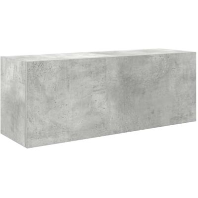 vidaXL Armoire murale de bain gris béton 80x25x30 cm bois d'ingénierie vidaXL Armoire murale de bain gris béton 80x25x30 cm bois d'ingénierie