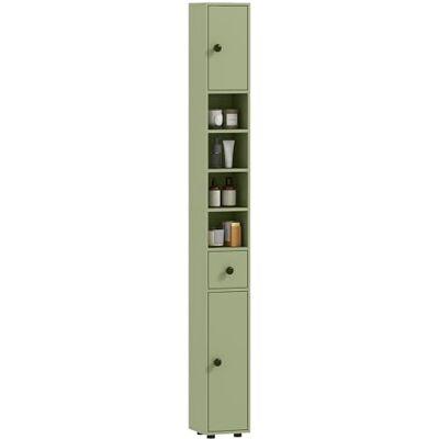 kleankin Meuble Colonne Salle de Bain Fine 20 x 20 x 180 cm Vert kleankin Meuble Colonne Salle de Bain Fine 20 x 20 x 180 cm Vert