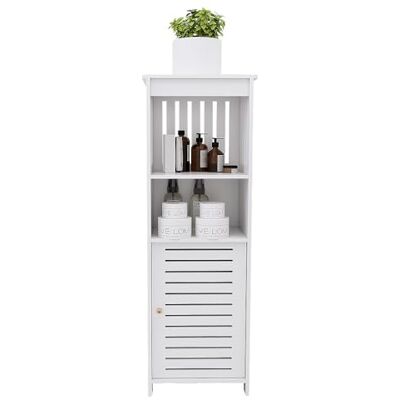 LANTUS Petit Meuble de Rangement pour Toilettes, Support pour Papiers Toilettes, Colonne, Armoire de Salle de Bain, Placard, Étagère Réglable,25 * 20 * 80cm -Blanc LANTUS Petit Meuble de Rangement pour Toilettes, Support pour Papiers Toilettes, Colonne, Armoire de Salle de Bain, Placard, Étagère Réglable,25 * 20 * 80cm -Blanc