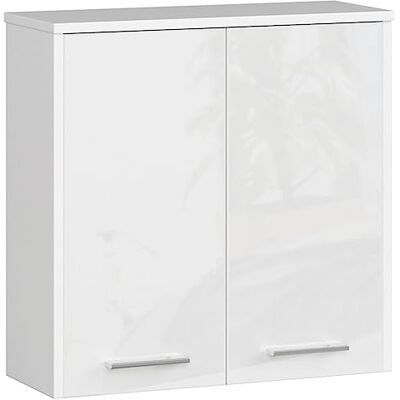 AKORD Armoire de salle de bain suspendue FIN W60 2D à 2 portes Armoires suspendues pour salle de bain Porte à gauche ou à droite 60 x 60 x 22,5 cm (l x H x P) Poids : 18 kg Verre blanc AKORD Armoire de salle de bain suspendue FIN W60 2D à 2 portes Armoires suspendues pour salle de bain Porte à gauche ou à droite 60 x 60 x 22,5 cm (l x H x P) Poids : 18 kg Verre blanc