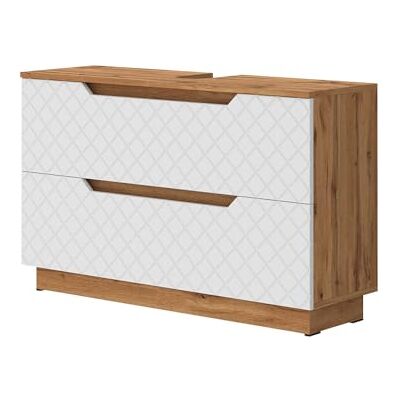Vicco Meuble sous vasque simple "Lotta", Blanc, 99.4x62.5cm Vicco Meuble sous vasque simple "Lotta", Blanc, 99.4x62.5cm