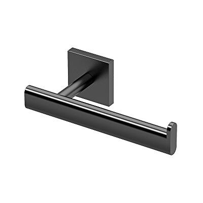 Gatco 4053MX Elevate Bathroom Single Post Euro Style Toilet Paper Holder, Matte Black Gatco 4053MX Elevate Bathroom Single Post Euro Style Toilet Paper Holder, Matte Black