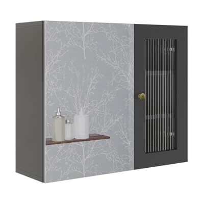 Vicco Armoire de salle de bain "Malte", Gris, 60x50cm Vicco Armoire de salle de bain "Malte", Gris, 60x50cm