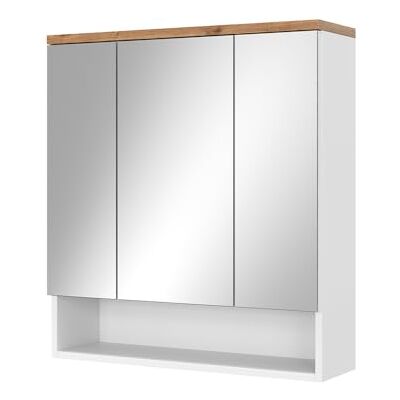 Vicco Armoire de toilette "Eden", Blanc Haute brillance, 70x77.5cm Vicco Armoire de toilette "Eden", Blanc Haute brillance, 70x77.5cm
