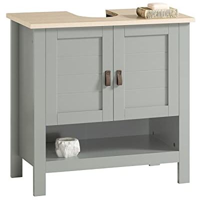 SoBuy Meuble sous Lavabo, Meuble sous Vasque, Meuble de Salle de Bain, Placard de Rangement, Armoire Salle de Bain avec 2 Portes et 1 Compartiment Ouvert, 60 x 30 x 60 cm, Gris, BZR69-HG SoBuy Meuble sous Lavabo, Meuble sous Vasque, Meuble de Salle de Bain, Placard de Rangement, Armoire Salle de Bain avec 2 Portes et 1 Compartiment Ouvert, 60 x 30 x 60 cm, Gris, BZR69-HG